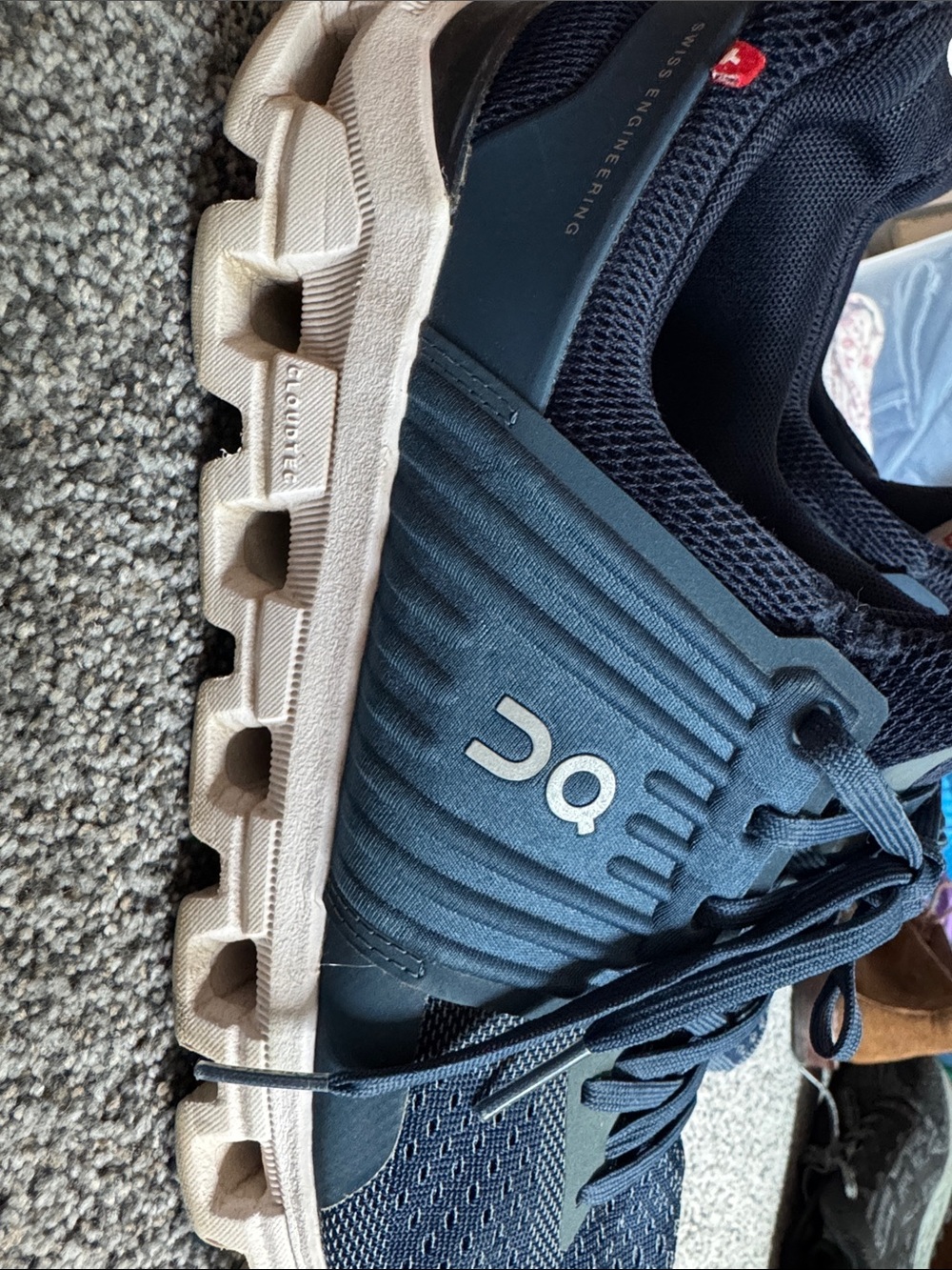 On Running Men's Blue Athletic Running Shoes - Picture 3 of 6